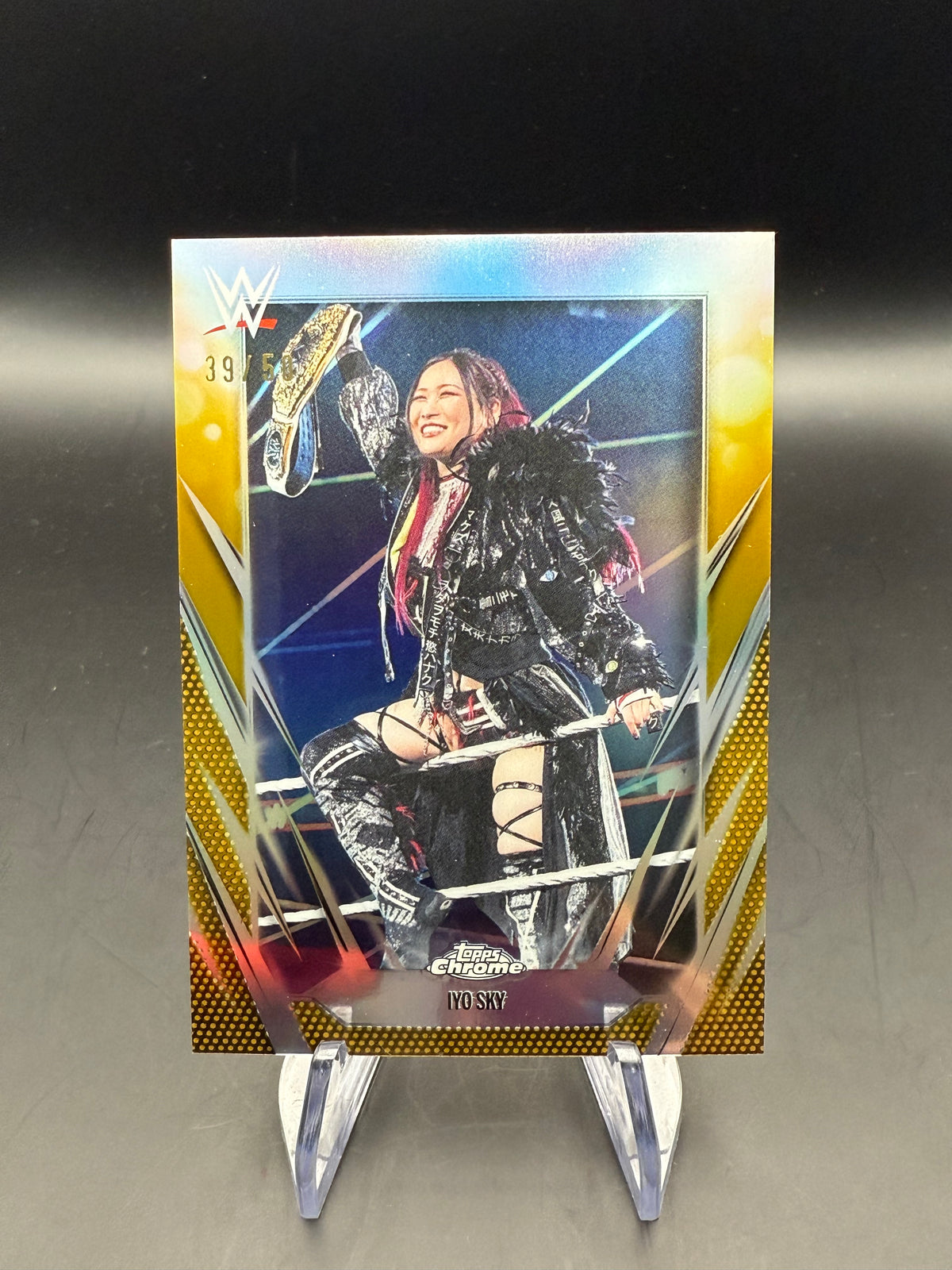 IYO SKY 2026 WWE Topps Chrome Gold Refractor /50