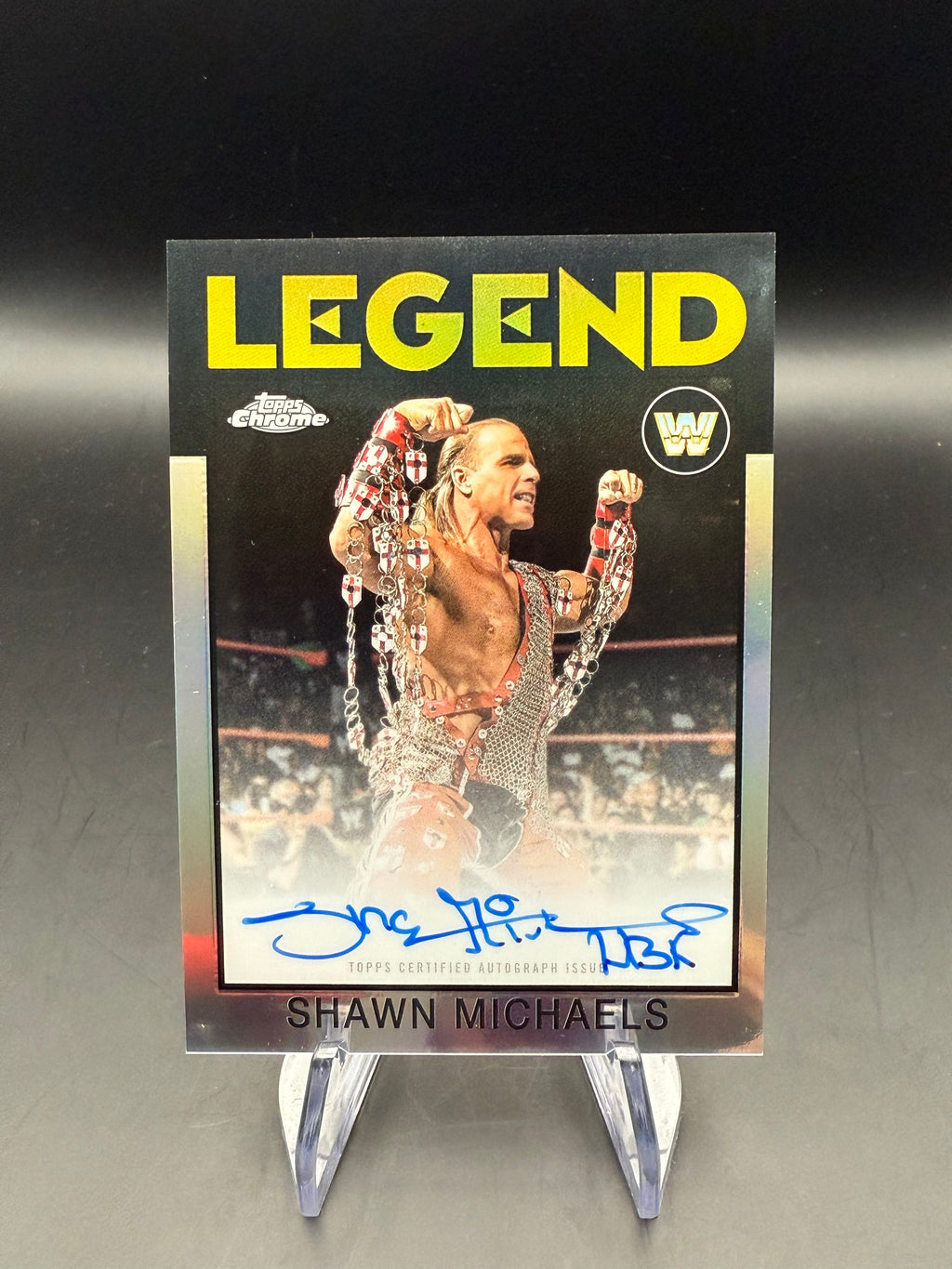 Shawn Michaels 2026 WWE Topps Chrome 1986 Legend Autograph