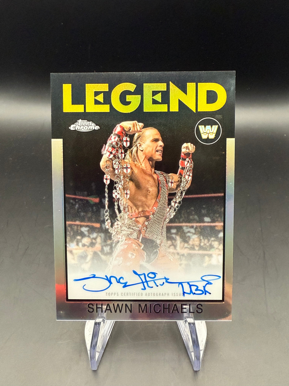 Shawn Michaels 2026 WWE Topps Chrome 1986 Legend Autograph