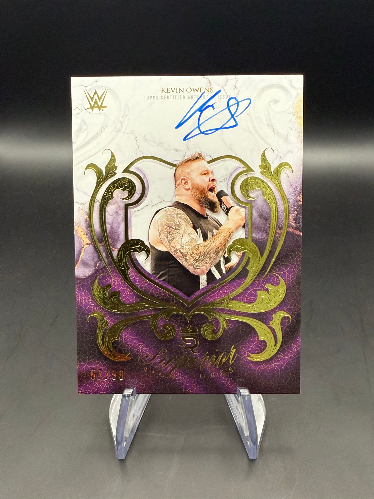 Kevin Owens 2025 WWE Topps Royalty Superior Signatures Autograph /99