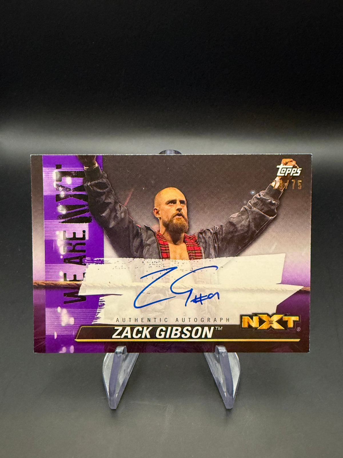 Zack Gibson 2021 WWE Topps NXT Autograph /75