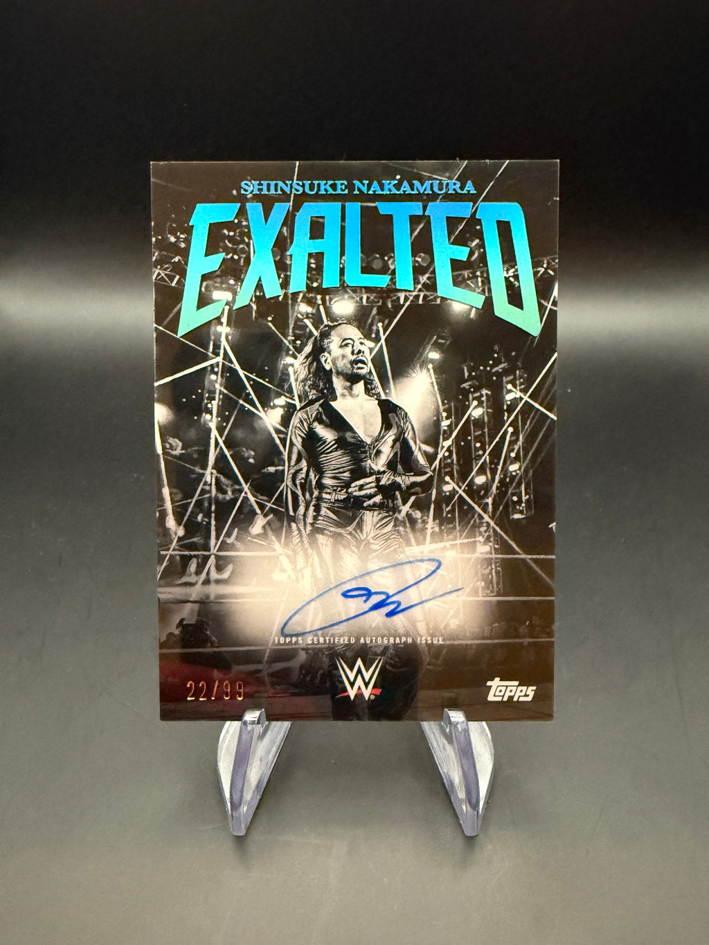 Shinsuke Nakamura 2025 WWE Topps Exalted Black and White Signature Autograph /99