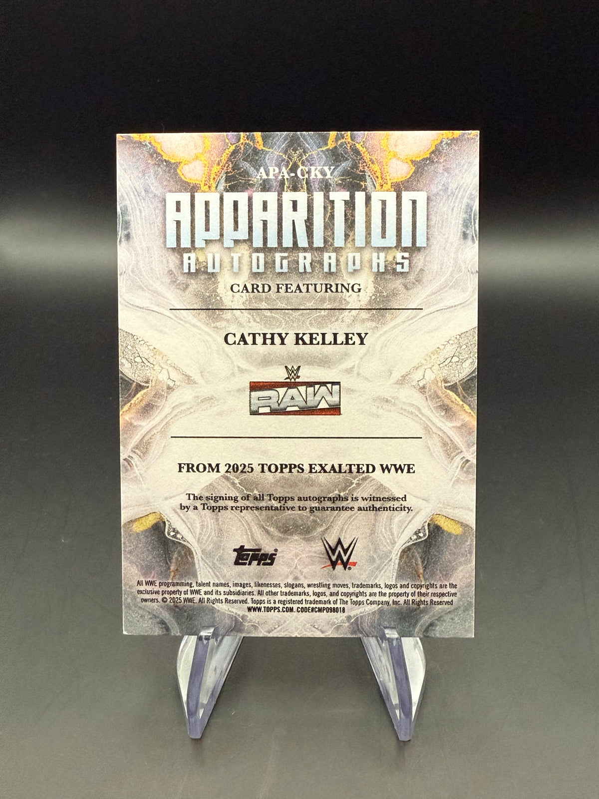 Cathy Kelley 2025 WWE Topps Exalted Apparition Autograph