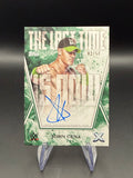 John Cena 2025 WWE Topps Exalted The Last Time Is Now Green Auto /50