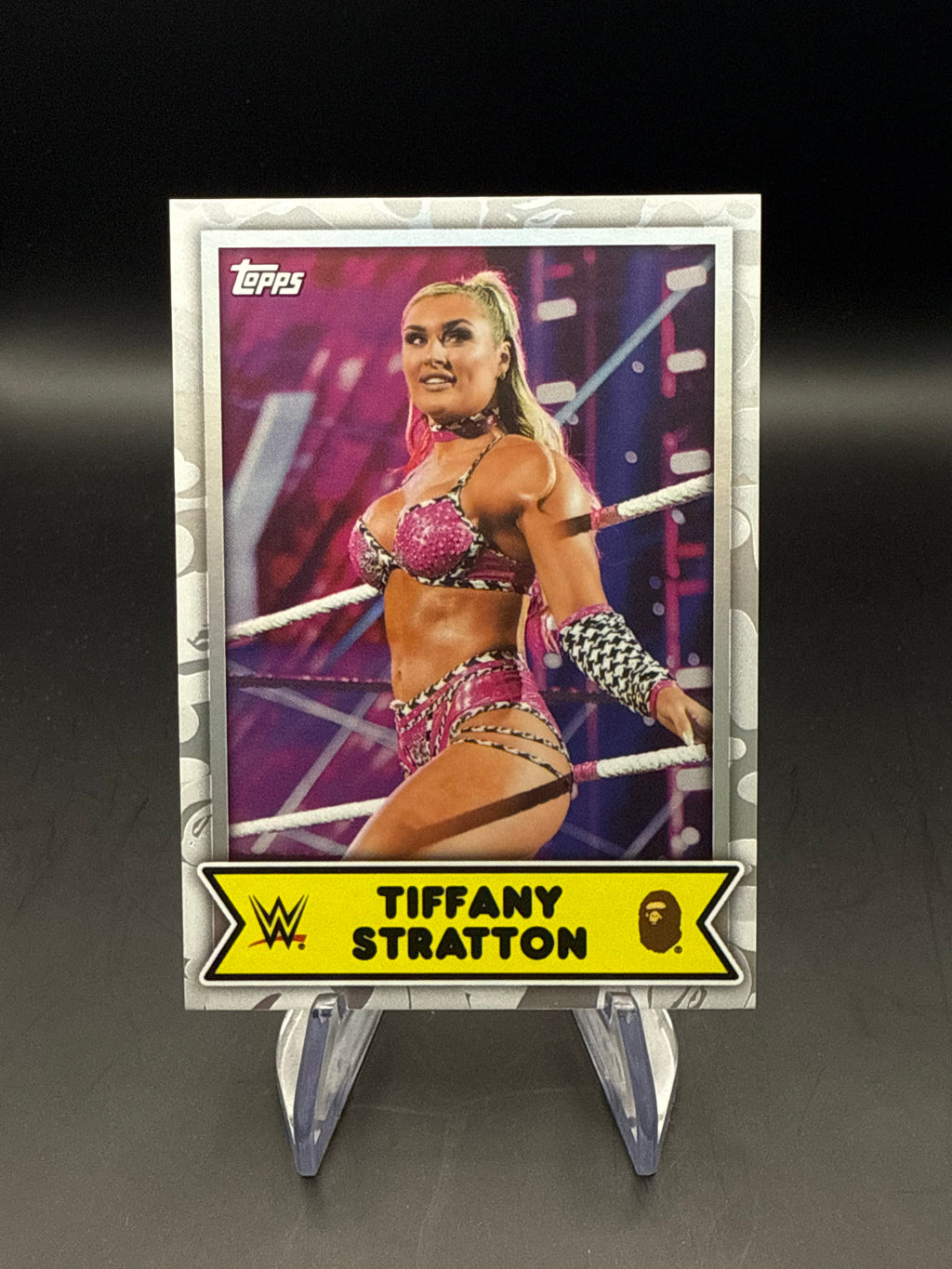 Tiffany Stratton 2025 Topps WWE x BAPE White Camo