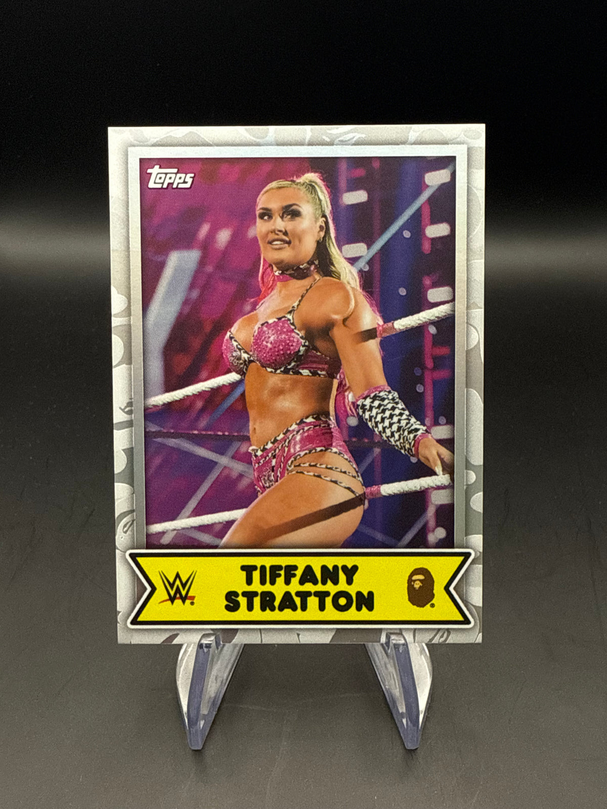 Tiffany Stratton 2025 Topps WWE x BAPE White Camo