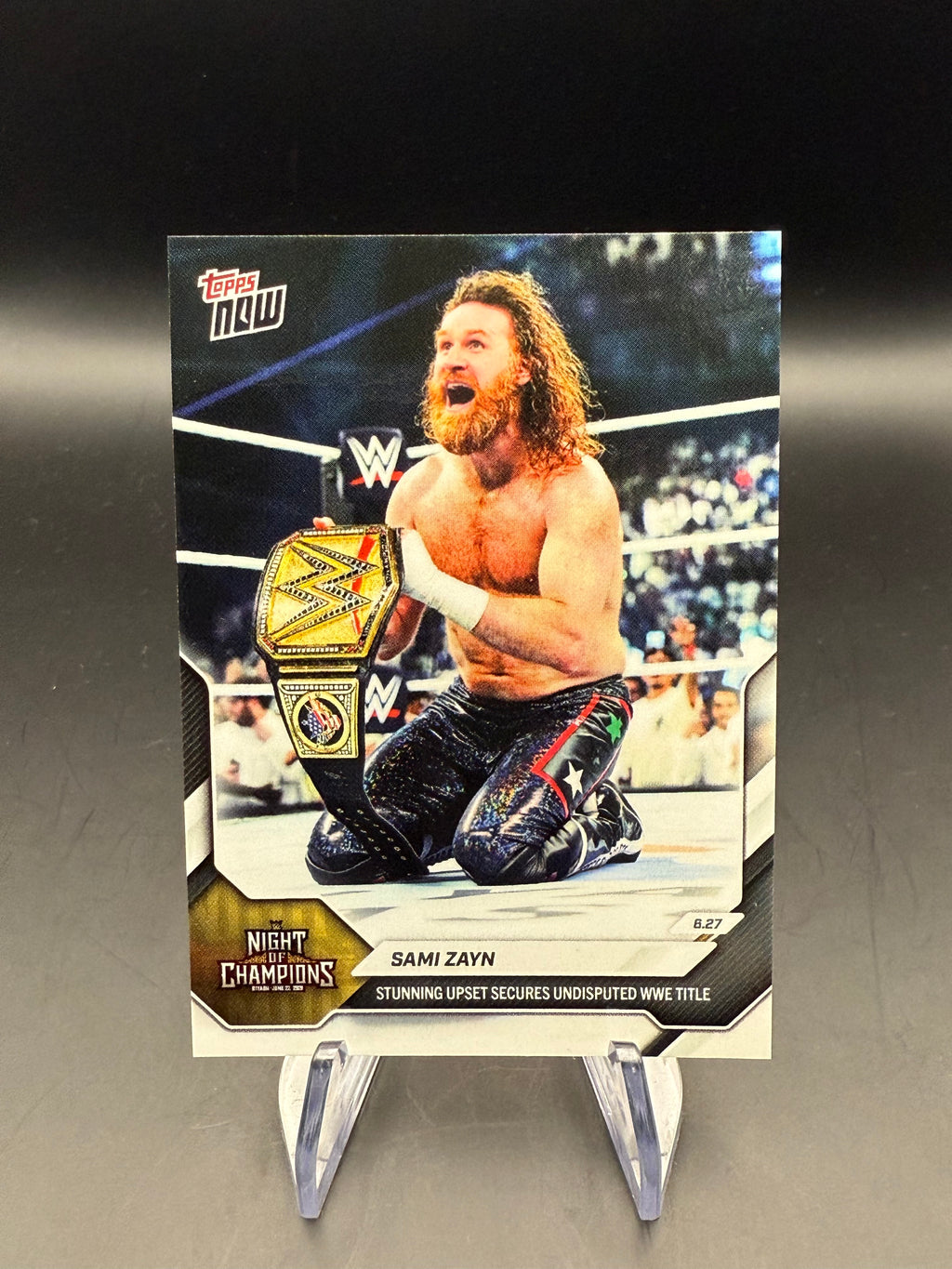 Sami Zayn 2026 WWE Topps Now "First Title Win"