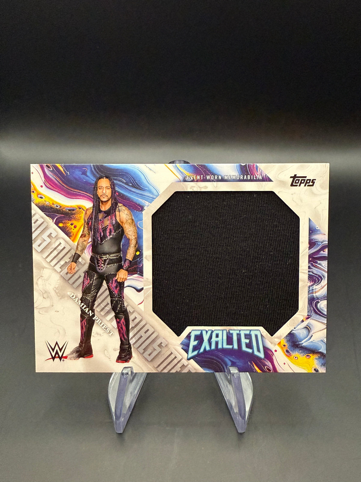 Damian Priest 2025 WWE Topps Exalted Mega Materials Relic