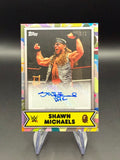 Shawn Michaels 2025 Topps WWE x BAPE Multi Color Camo Autograph /5