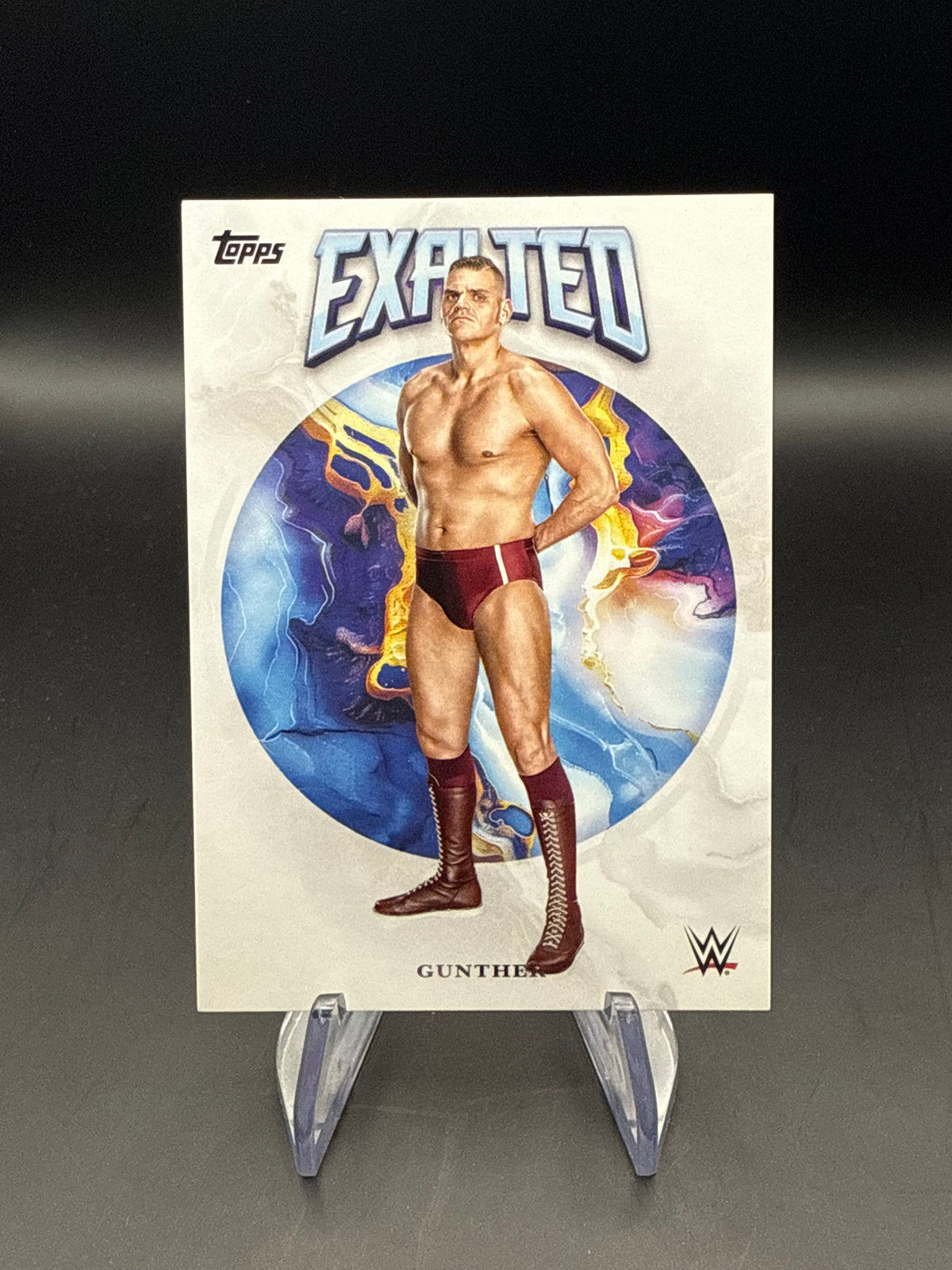 Gunther 2025 WWE Topps Exalted Base Card