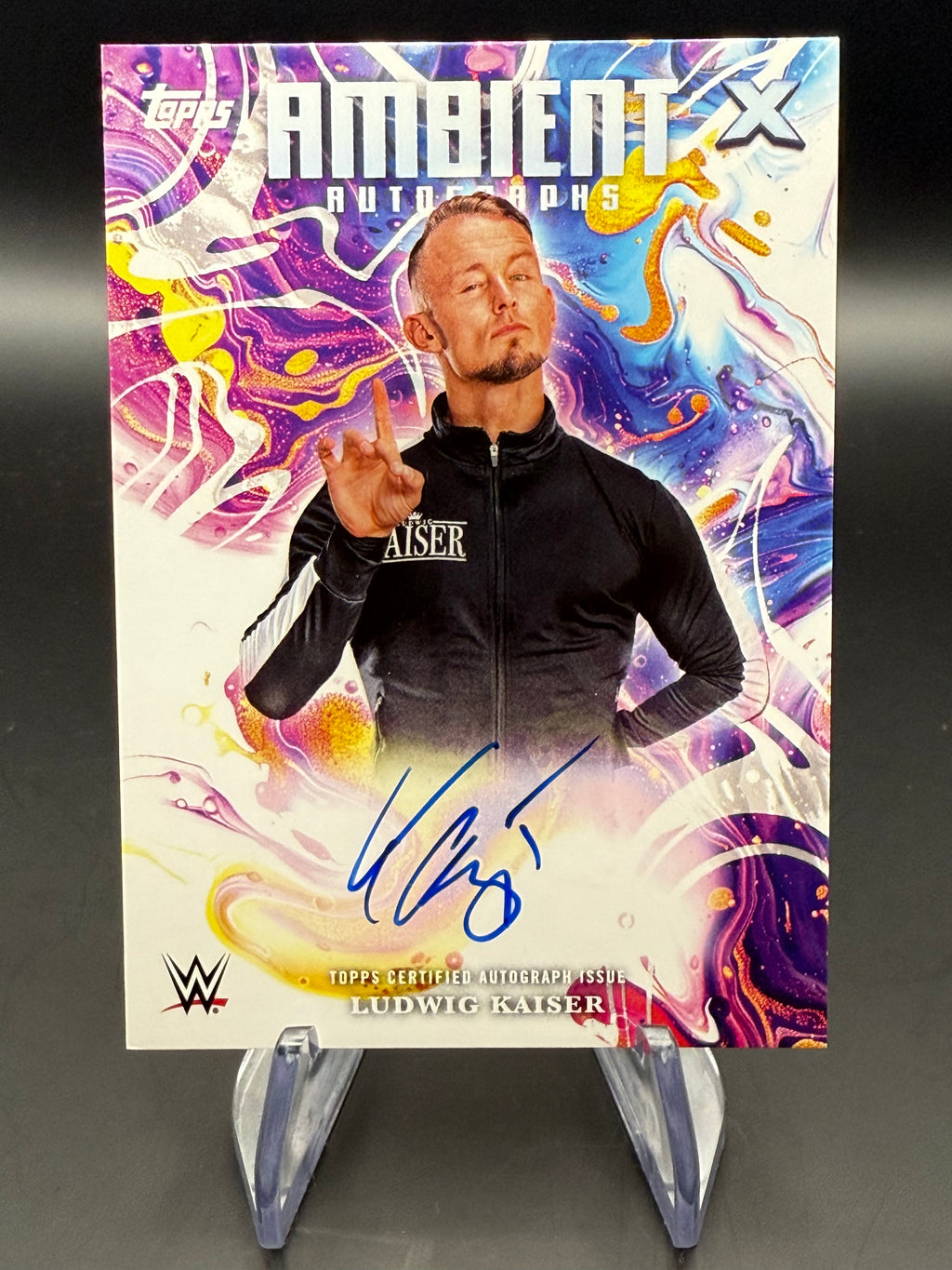 Ludwig Kaiser 2025 WWE Topps Exalted Ambient Autograph