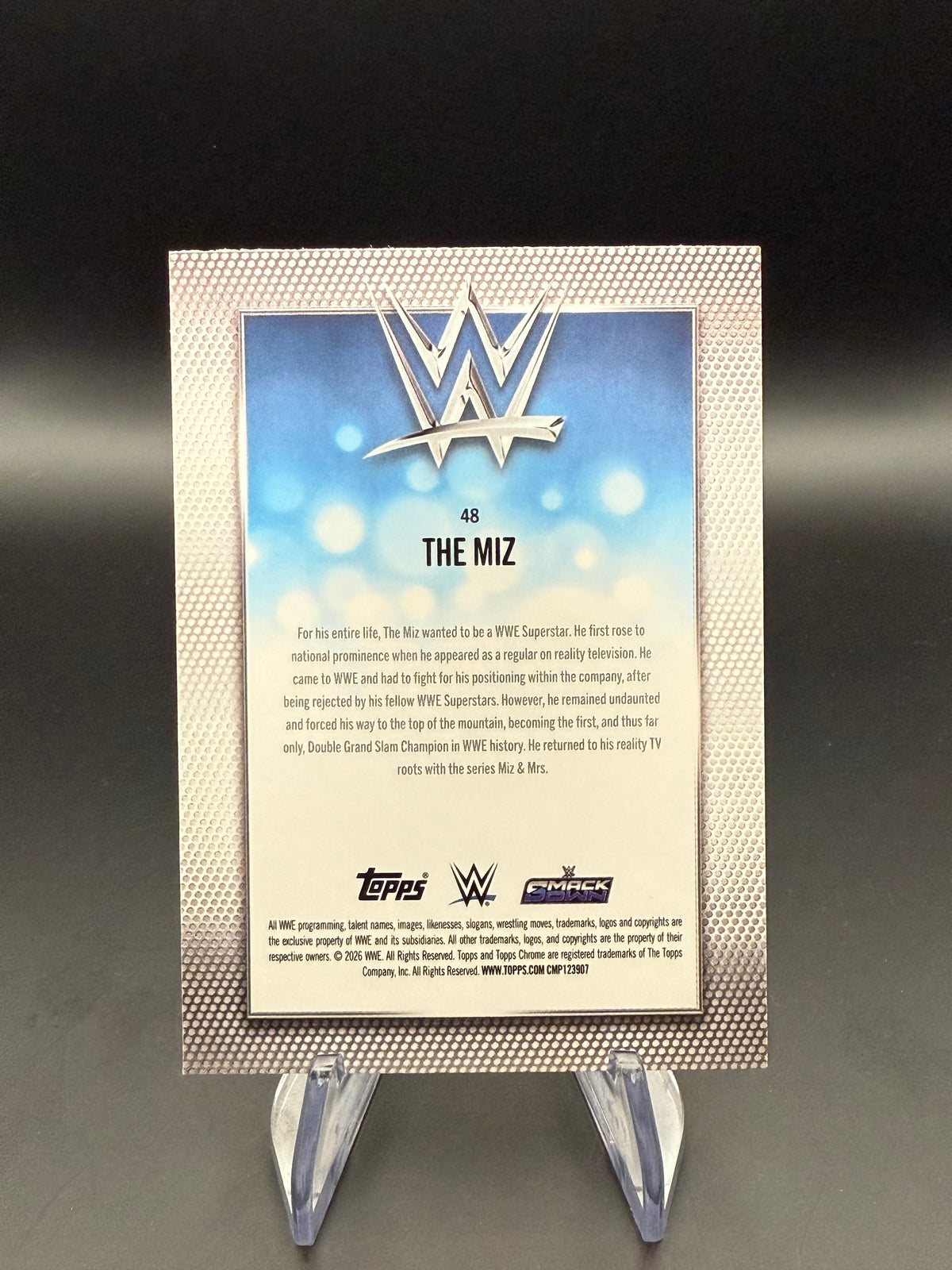 The Miz 2026 WWE Topps Chrome Yellow Refractor /275