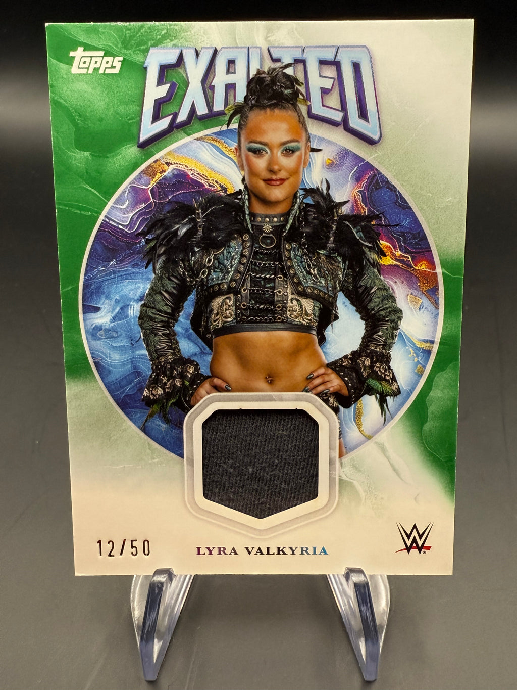 Lyra Valkria 2025 WWE Topps Exalted Green Relic /50