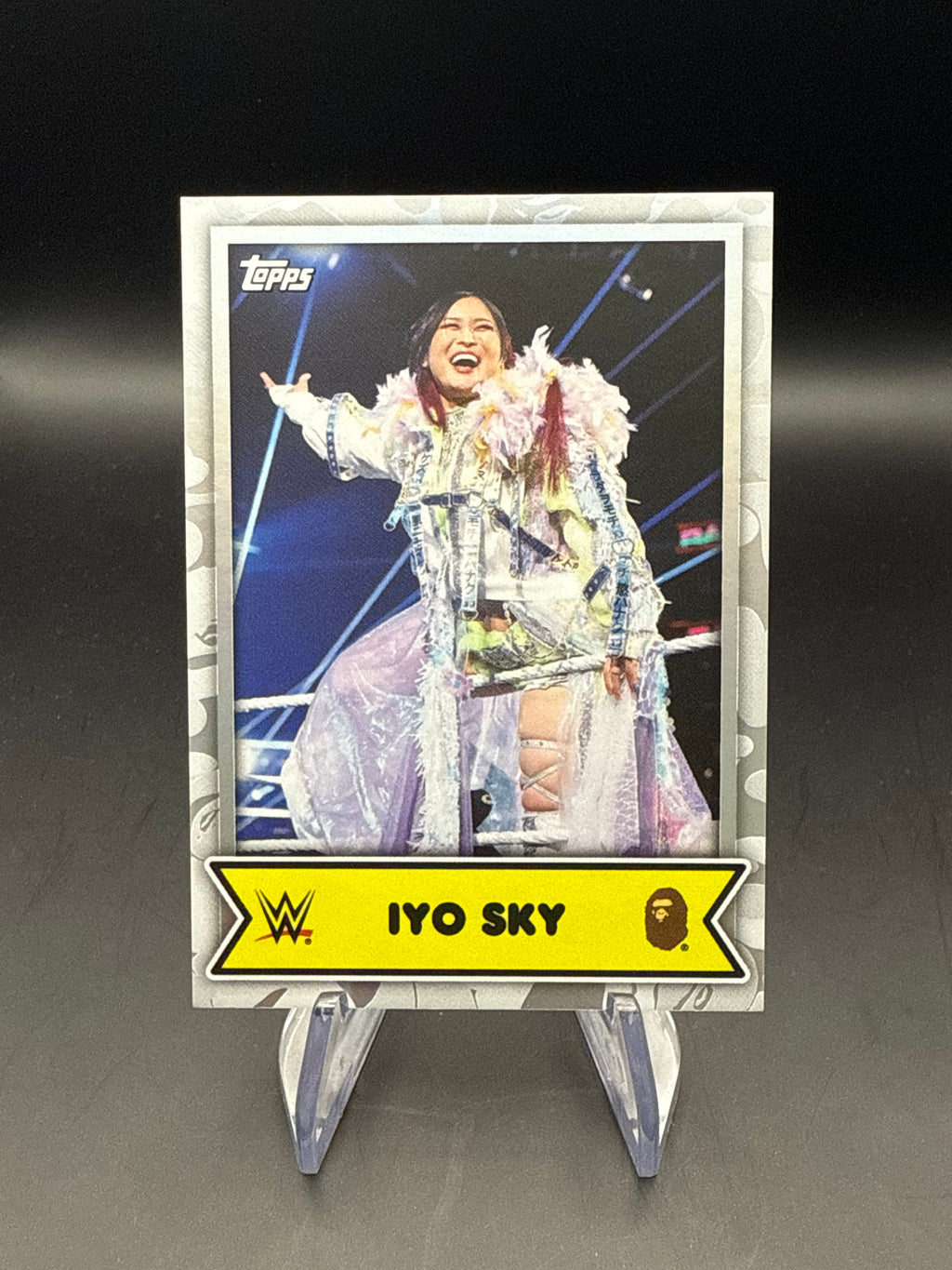 IYO SKY 2025 Topps WWE x BAPE White Camo