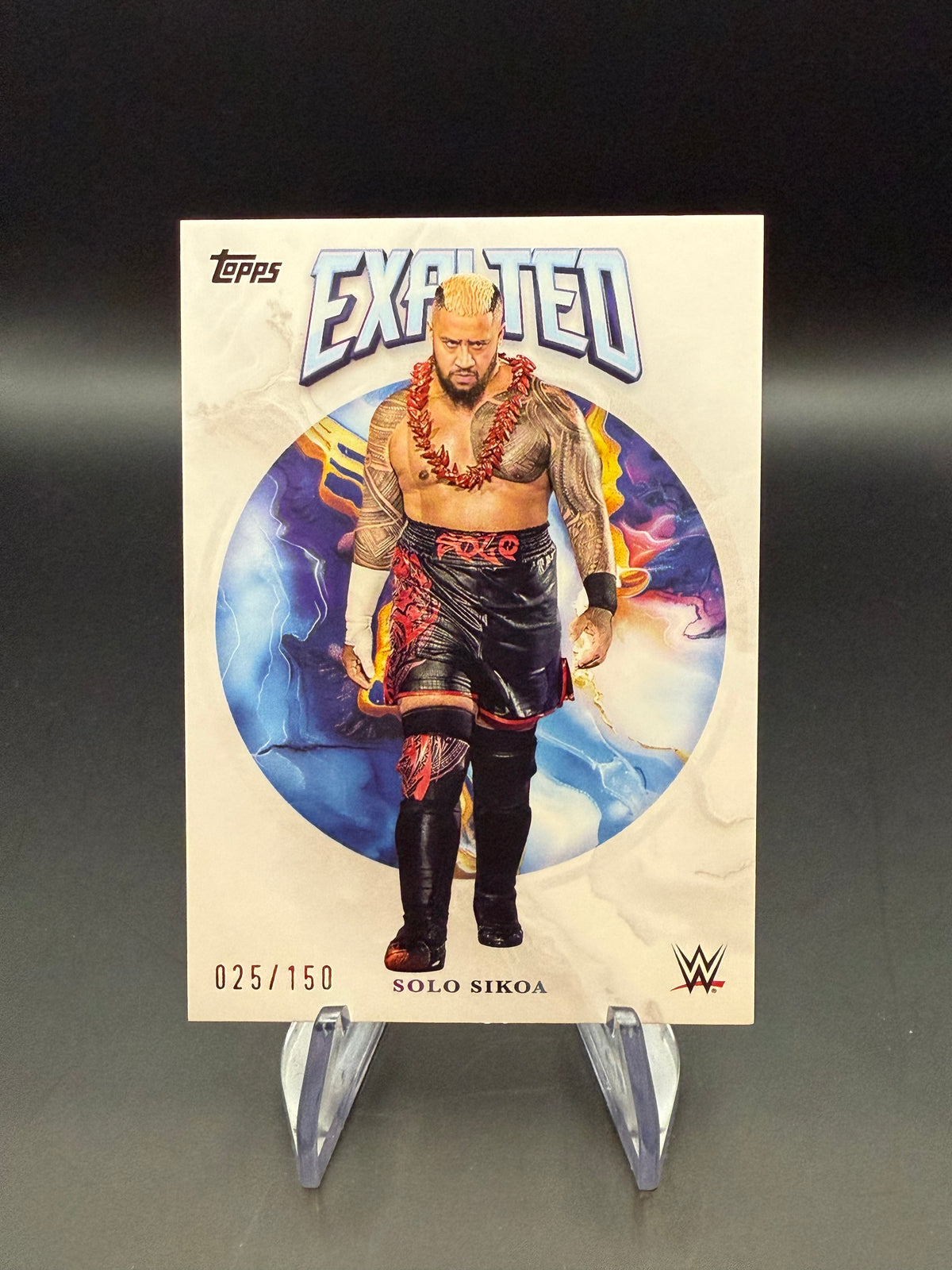 Solo Sikoa 2025 WWE Topps Exalted White /150