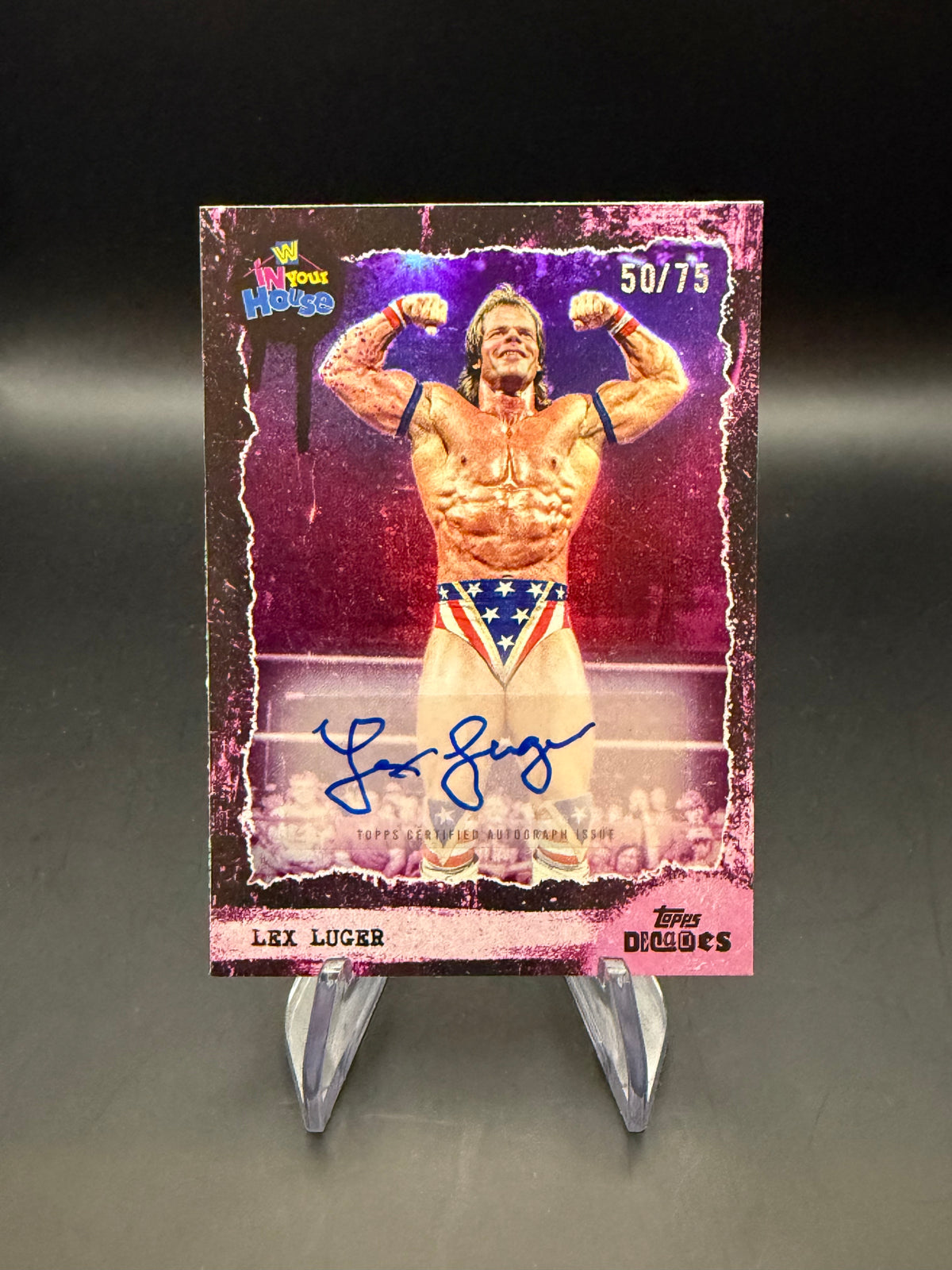 Lex Luger 2026 WWE Topps Decades Purple Autograph /75