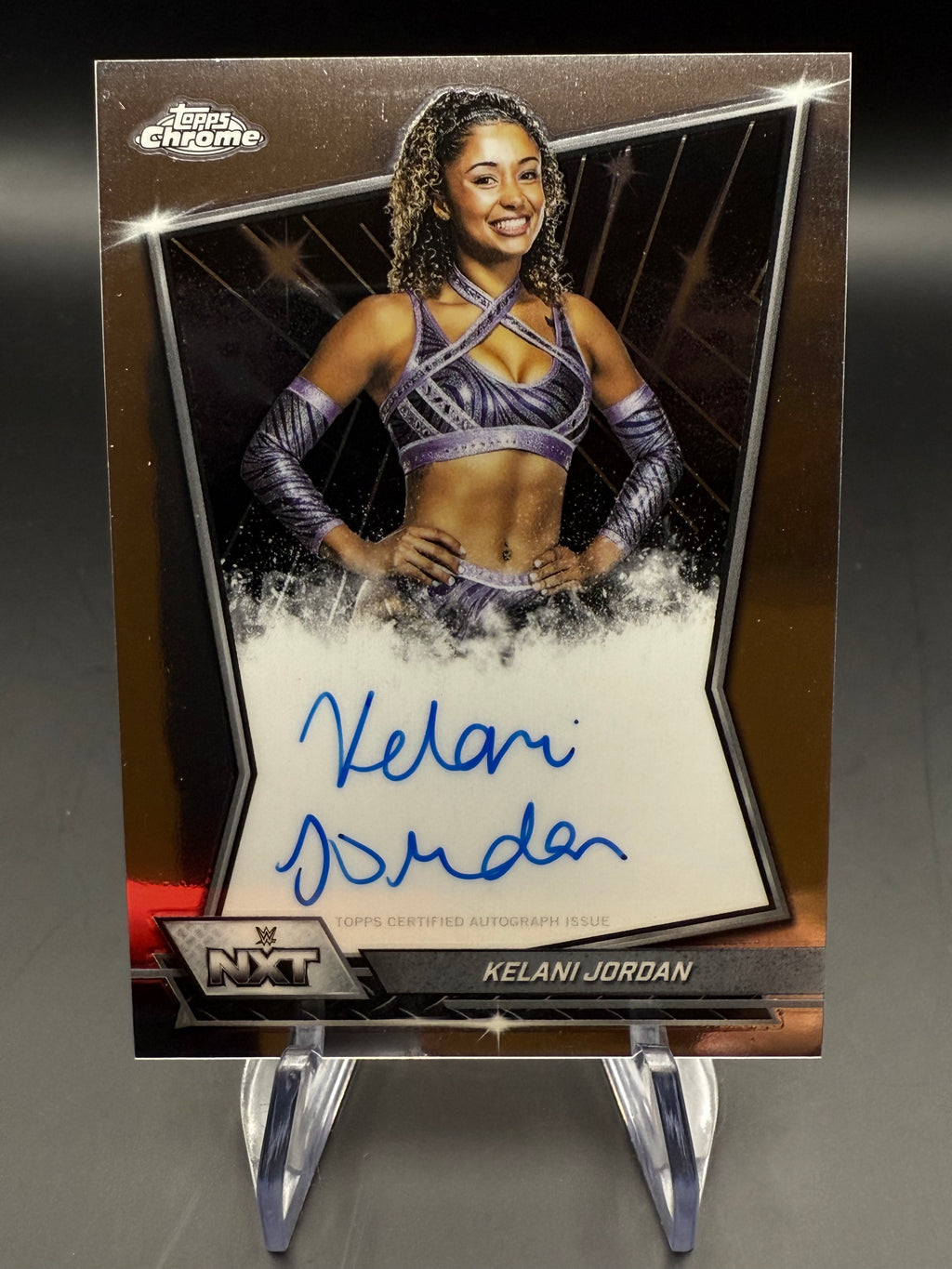 Kelani Jordan 2026 WWE Topps Chrome NXT Autograph
