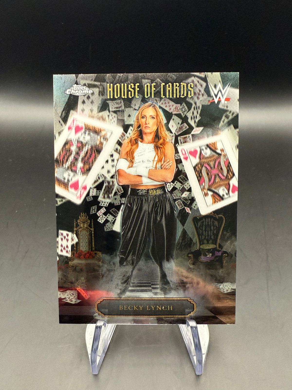 Becky Lynch 2026 WWE Topps Chrome House of Cards SSP Case Hit