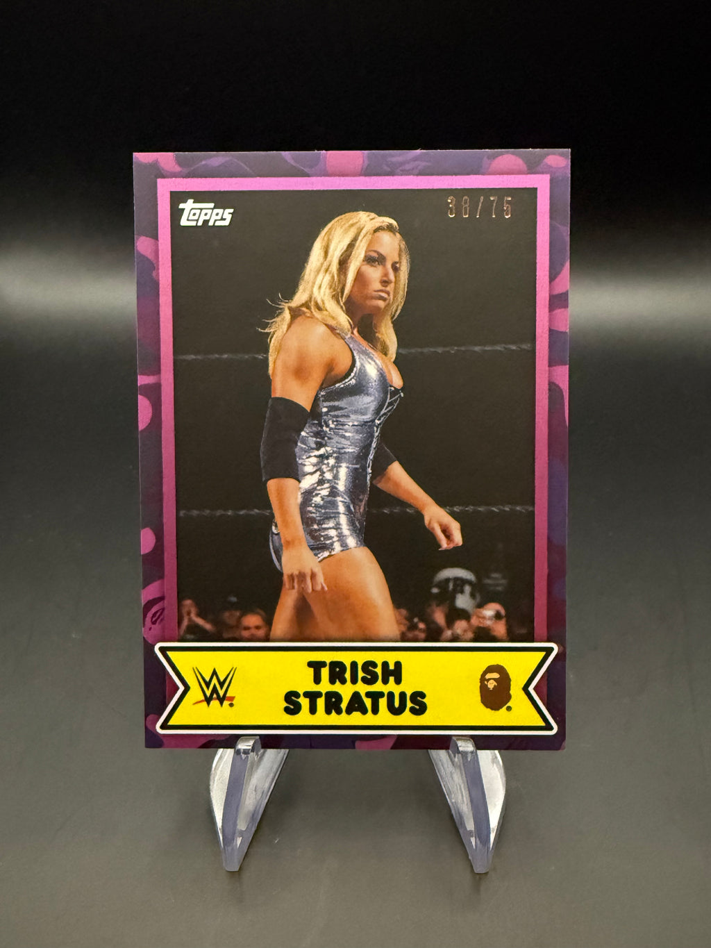 Trish Stratus 2025 Topps WWE x BAPE Purple /75