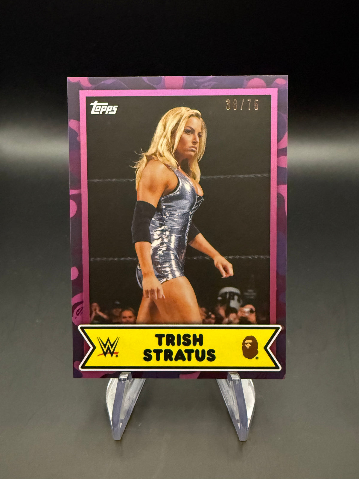 Trish Stratus 2025 Topps WWE x BAPE Purple /75