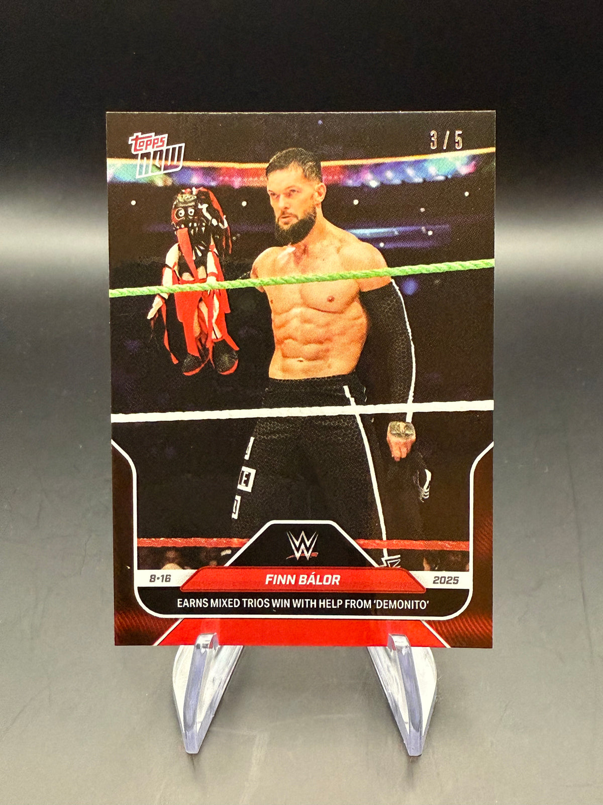 Finn Balor 2025 WWE Topps Now "Demonito" Red /5