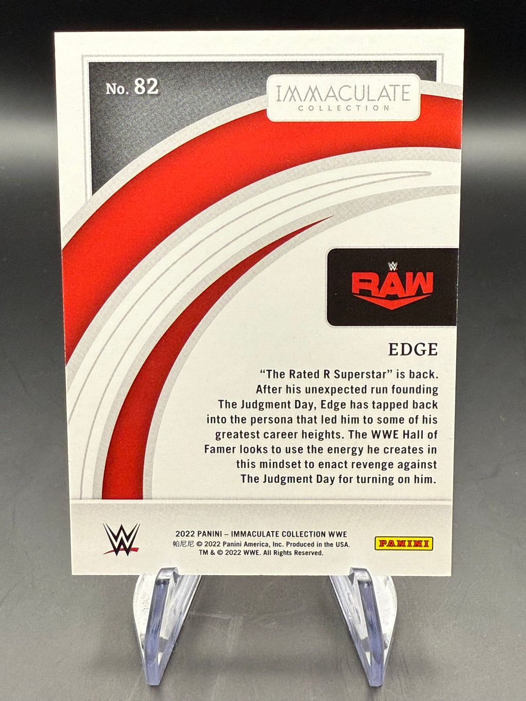 Edge 2022 WWE Panini Immaculate Collection /65