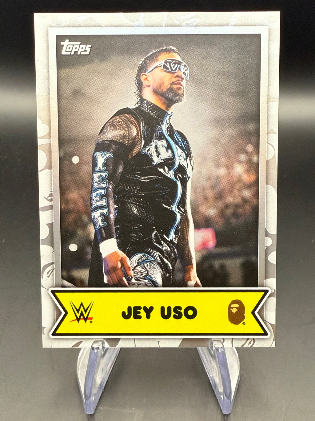 Jey Uso 2025 Topps WWE x BAPE White Camo