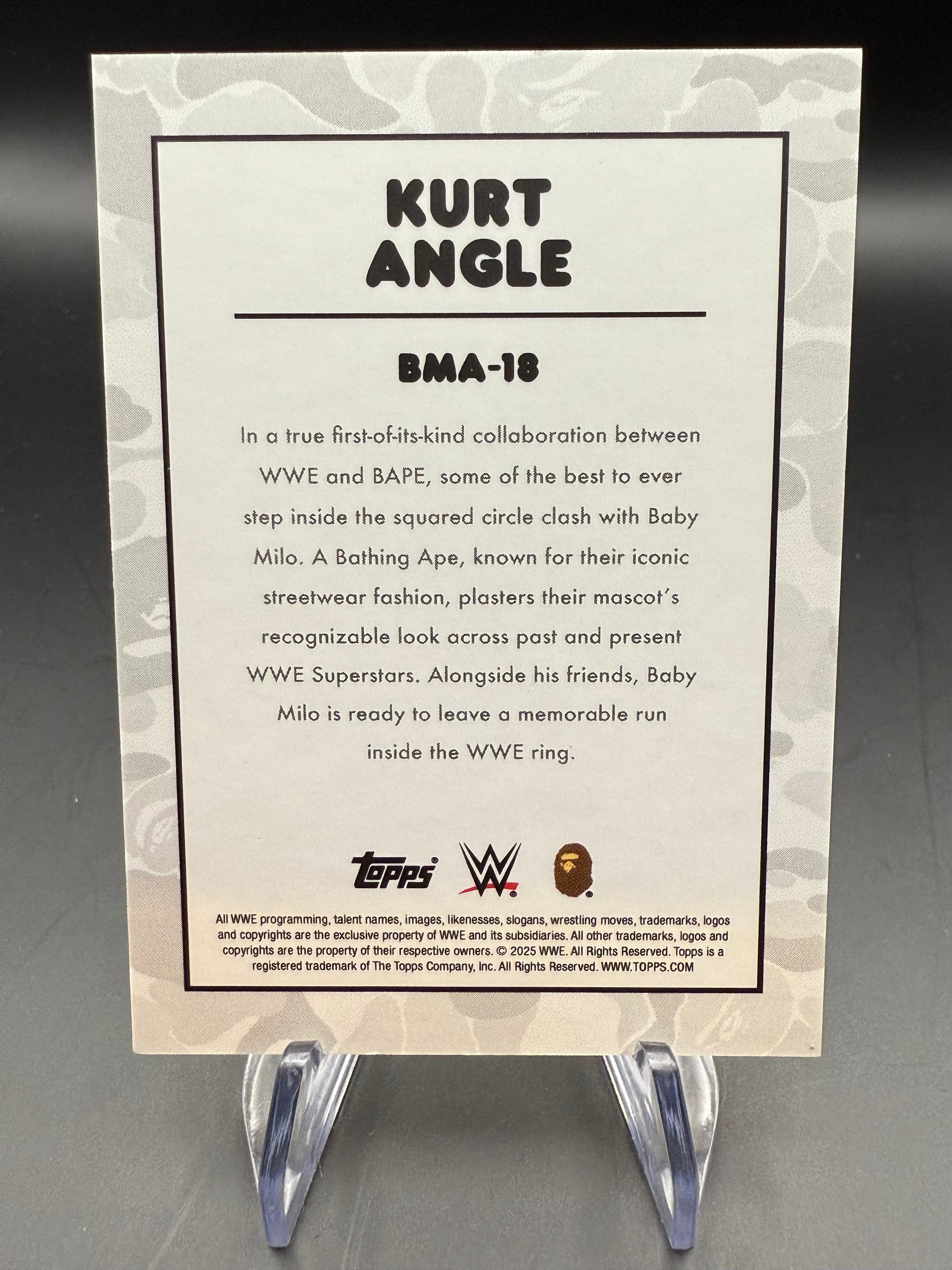 Kurt Angle 2025 Topps WWE x BAPE Baby Milo