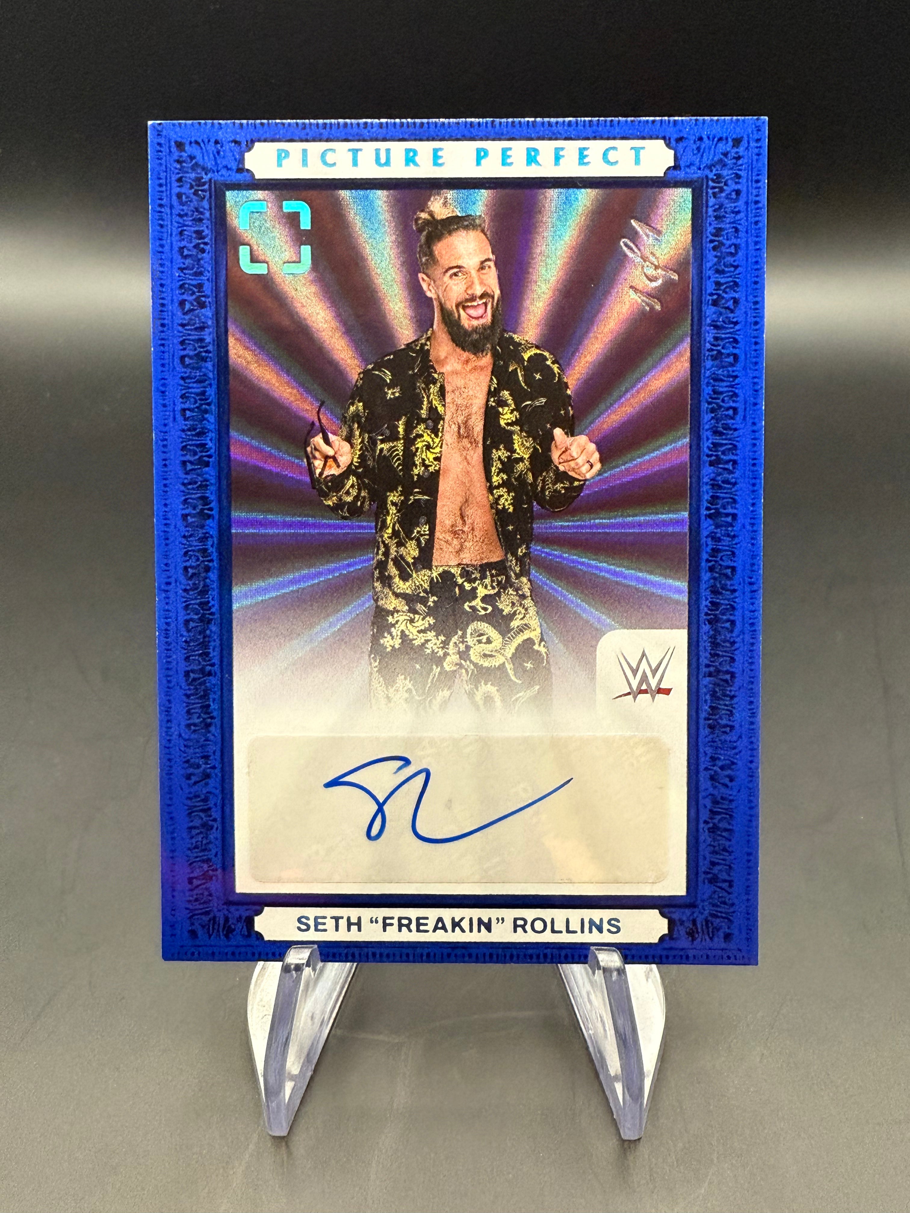 Seth “Freakin” Rollins 2024 WWE Panini PhotoGenic Picture Perfect Platinum Autograph 1/1