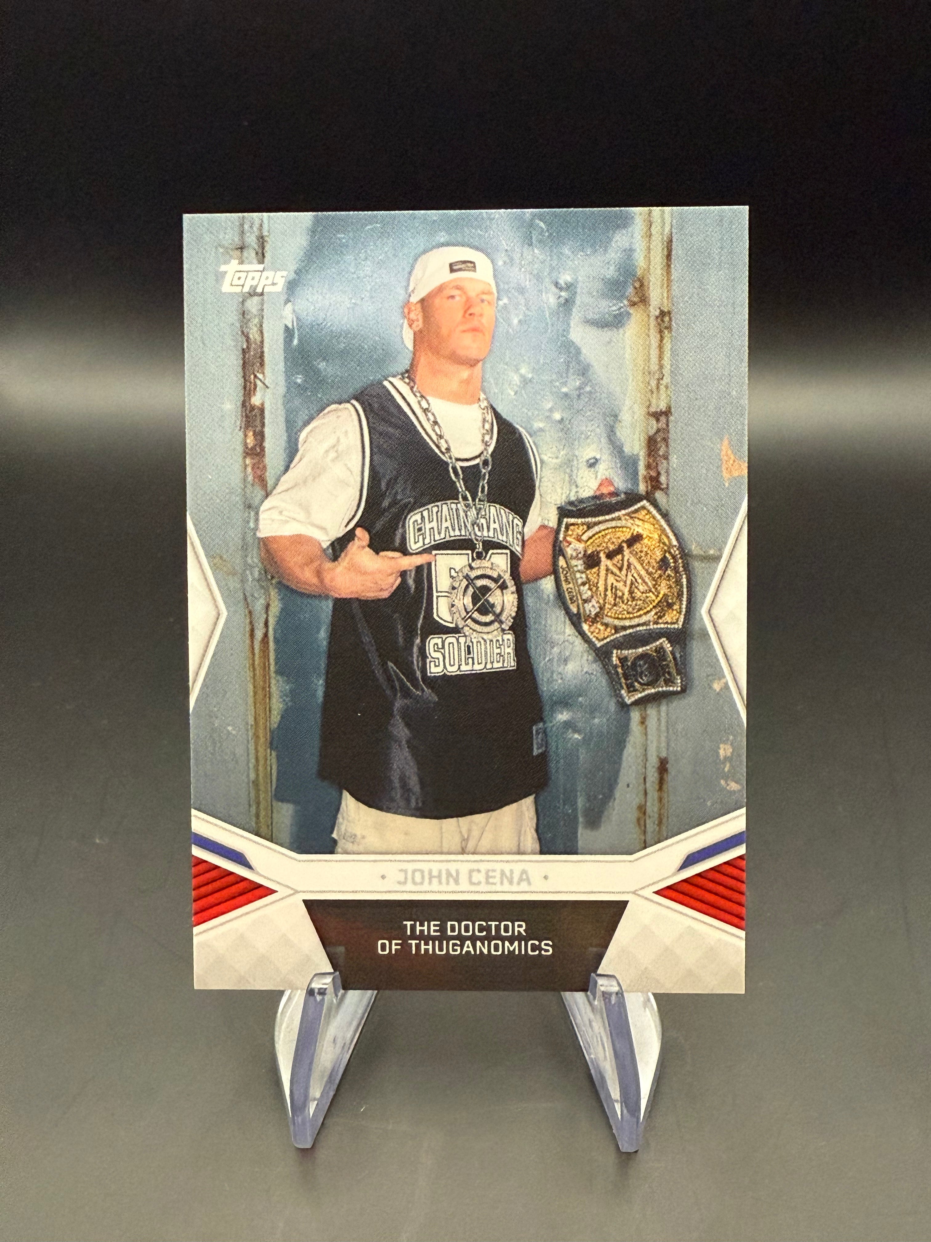 John Cena 2025 WWE Topps John Cena Commemorative Collection Doctor of Thuganomics Short Print Insert
