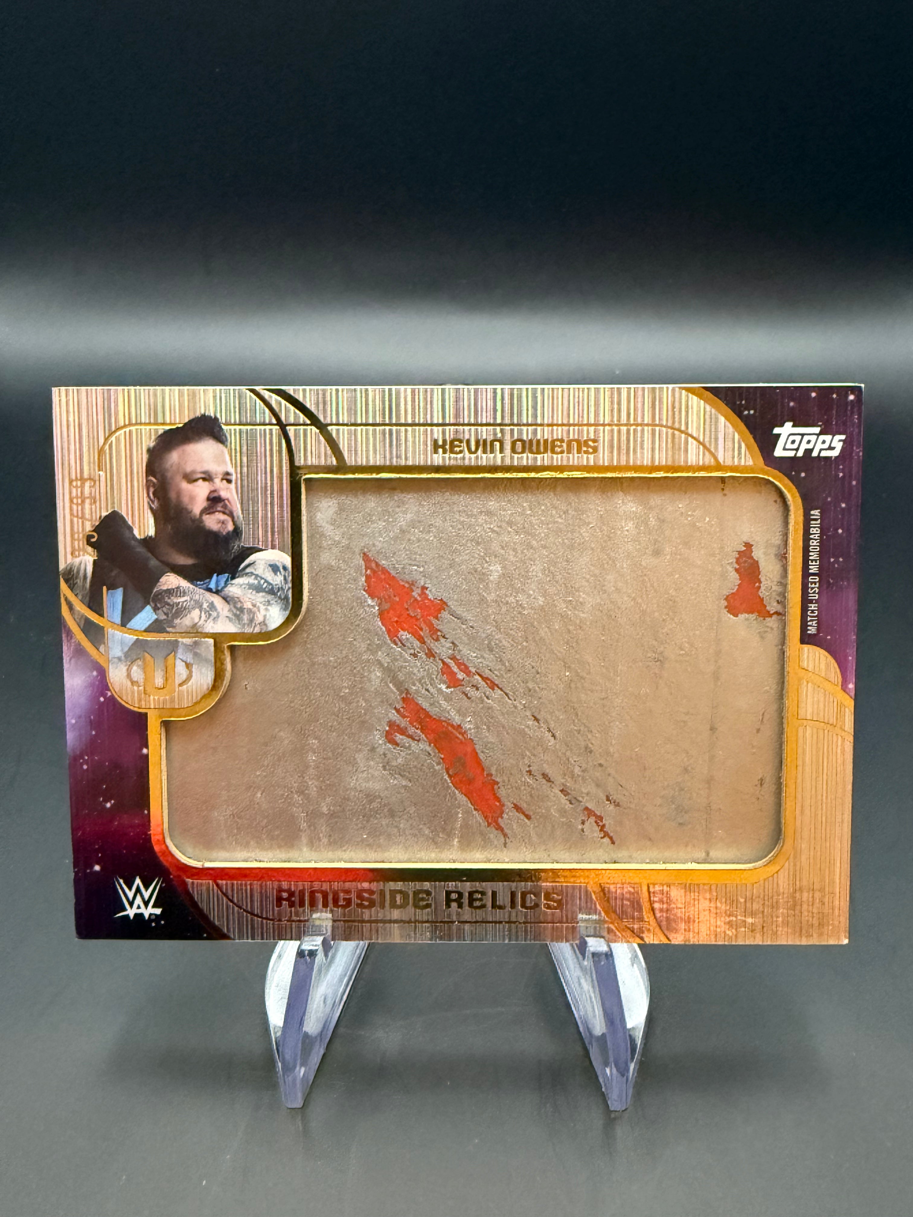 Kevin Owens 2025 WWE Topps Universe Ringside Relic /99