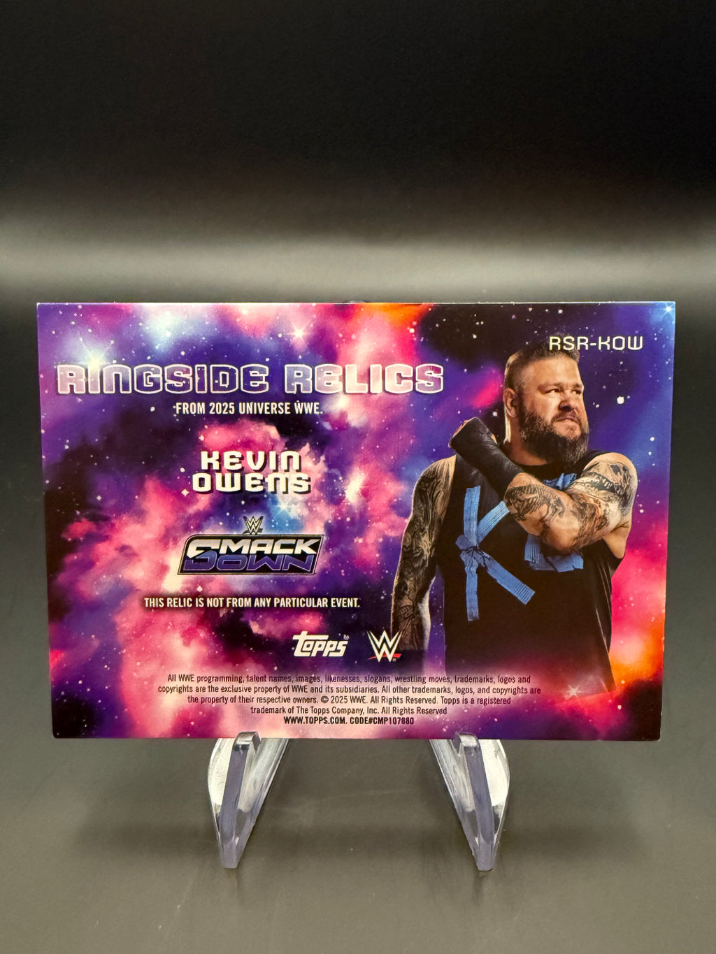 Kevin Owens 2025 WWE Topps Universe Ringside Relic /99