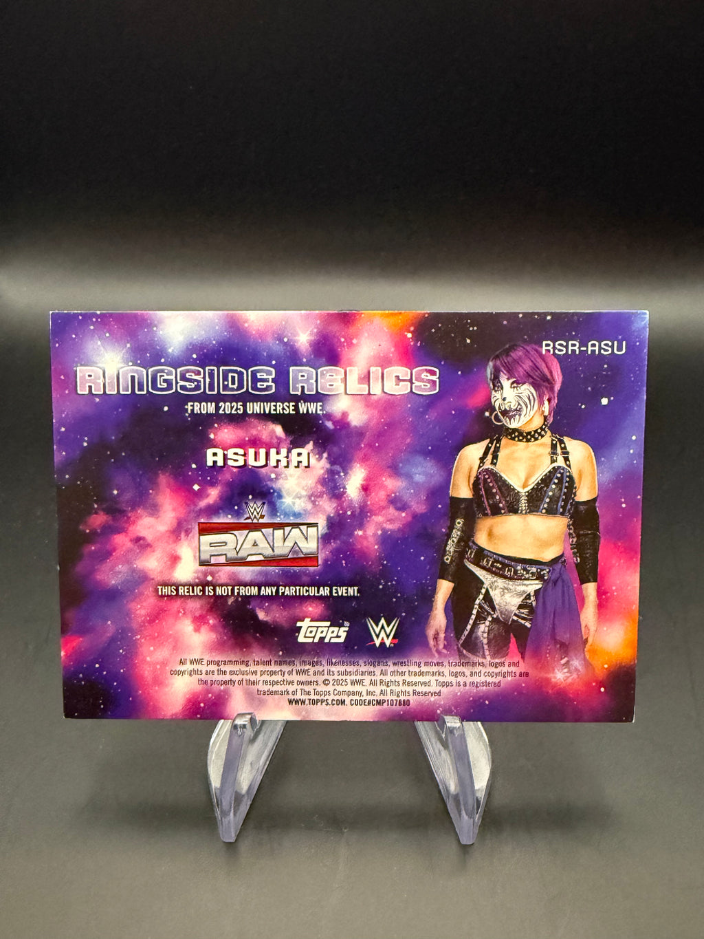 Asuka 2025 WWE Topps Universe Ringside Relics /199