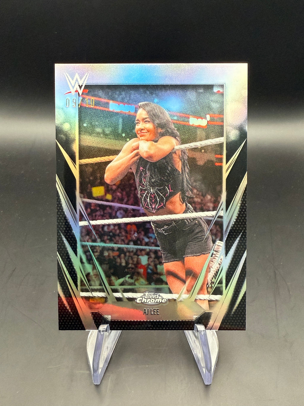 AJ Lee 2026 WWE Topps Chrome Refractor Black /10