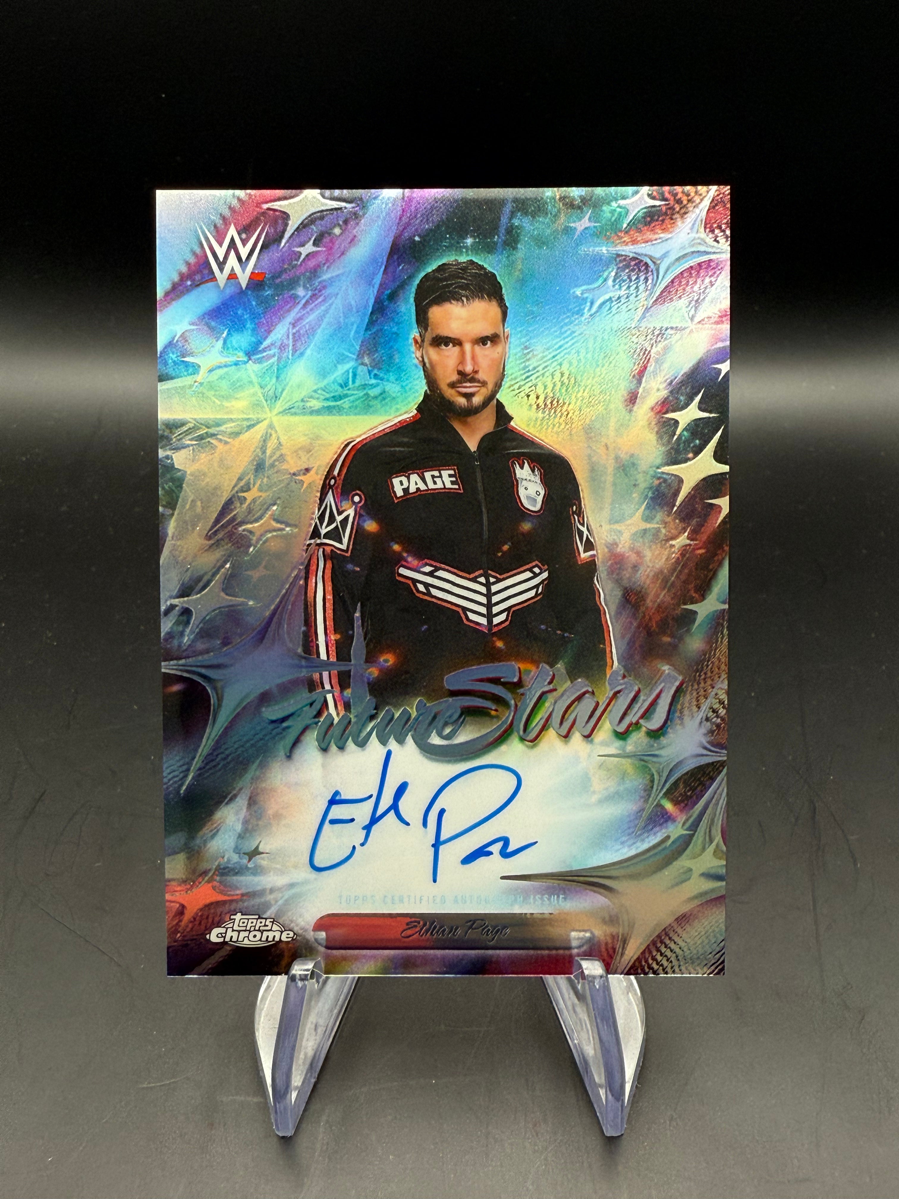 Ethan Page 2026 WWE Topps Chrome Future Stars Autograph