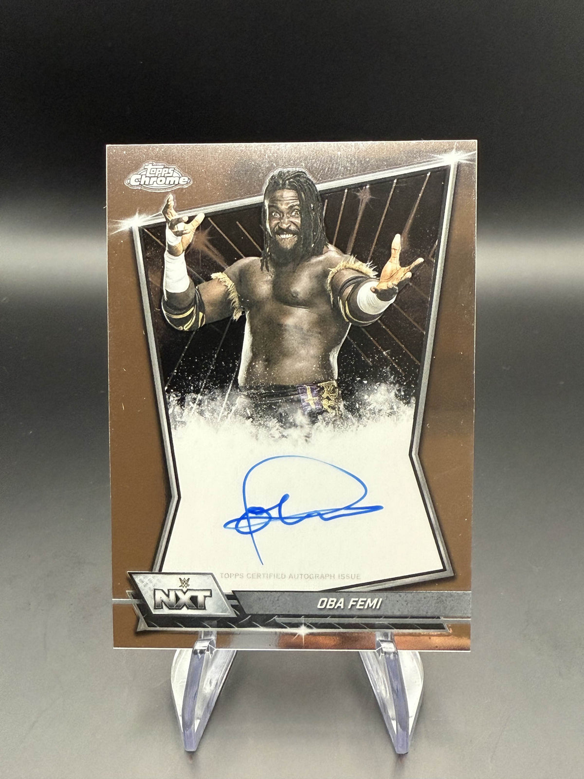 Oba Femi 2026 Topps Chrome WWE NXT Autograph