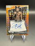 Je'Von Evans 2026 WWE Topps Chrome Orange Geometric Refractor NXT Autograph /25