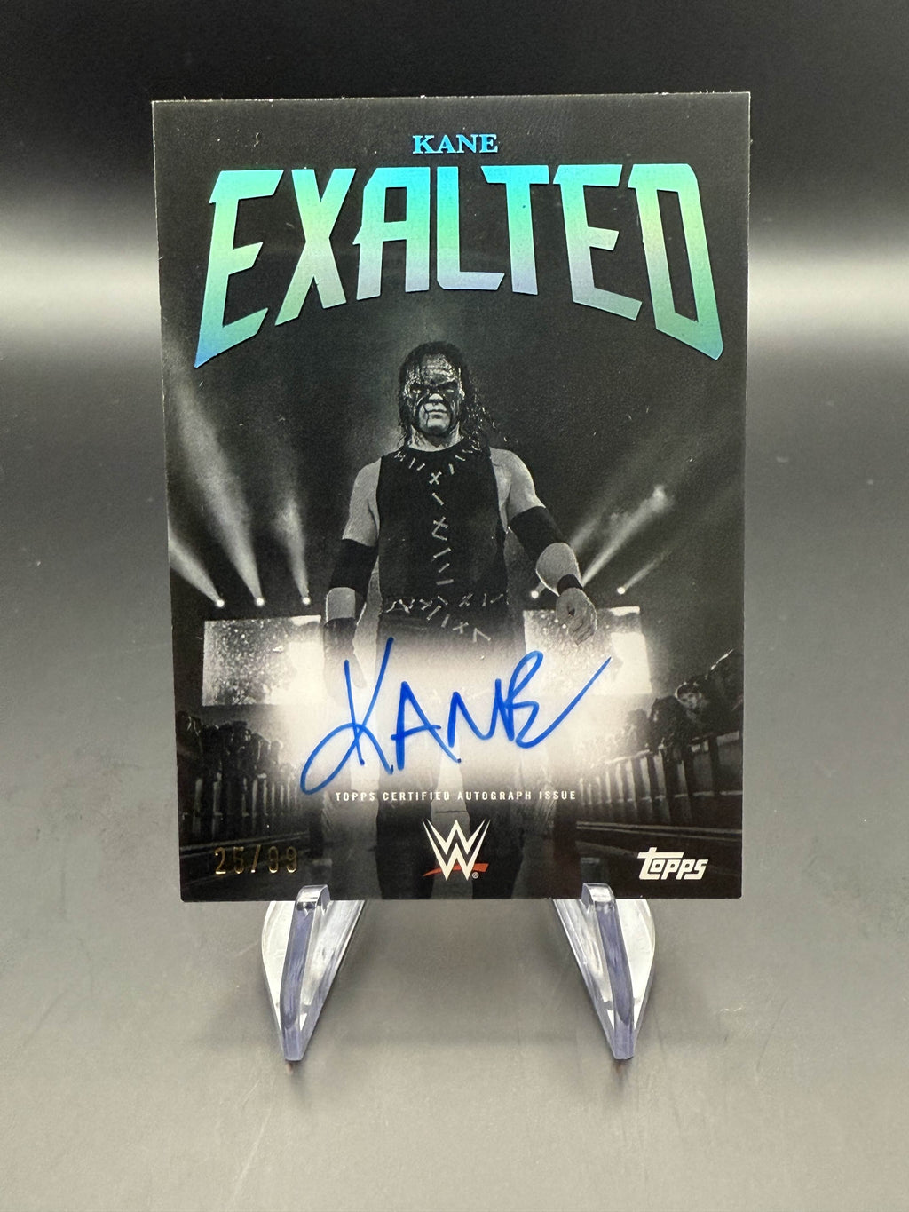 Kane 2025 WWE Topps Exalted Black And White Signature Autograph /99