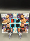 Jacob Fatu / Solo Sikoa / Tama Tonga / Tonga Loa 2025 WWE Topps Exalted Quad Relic Aqua /99