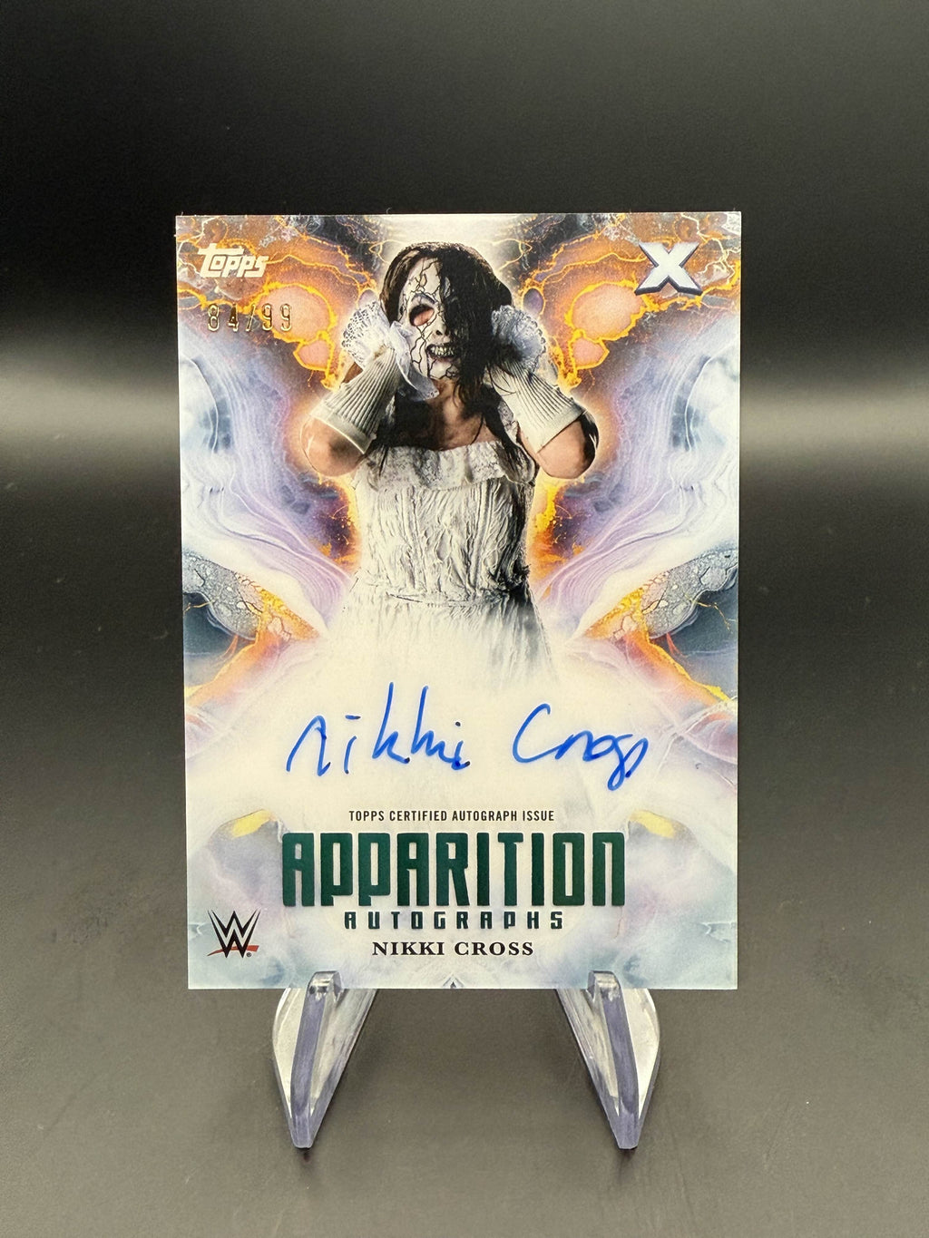 Nikki Cross 2025 WWE Topps Exalted Aqua Apparition Autographs /99