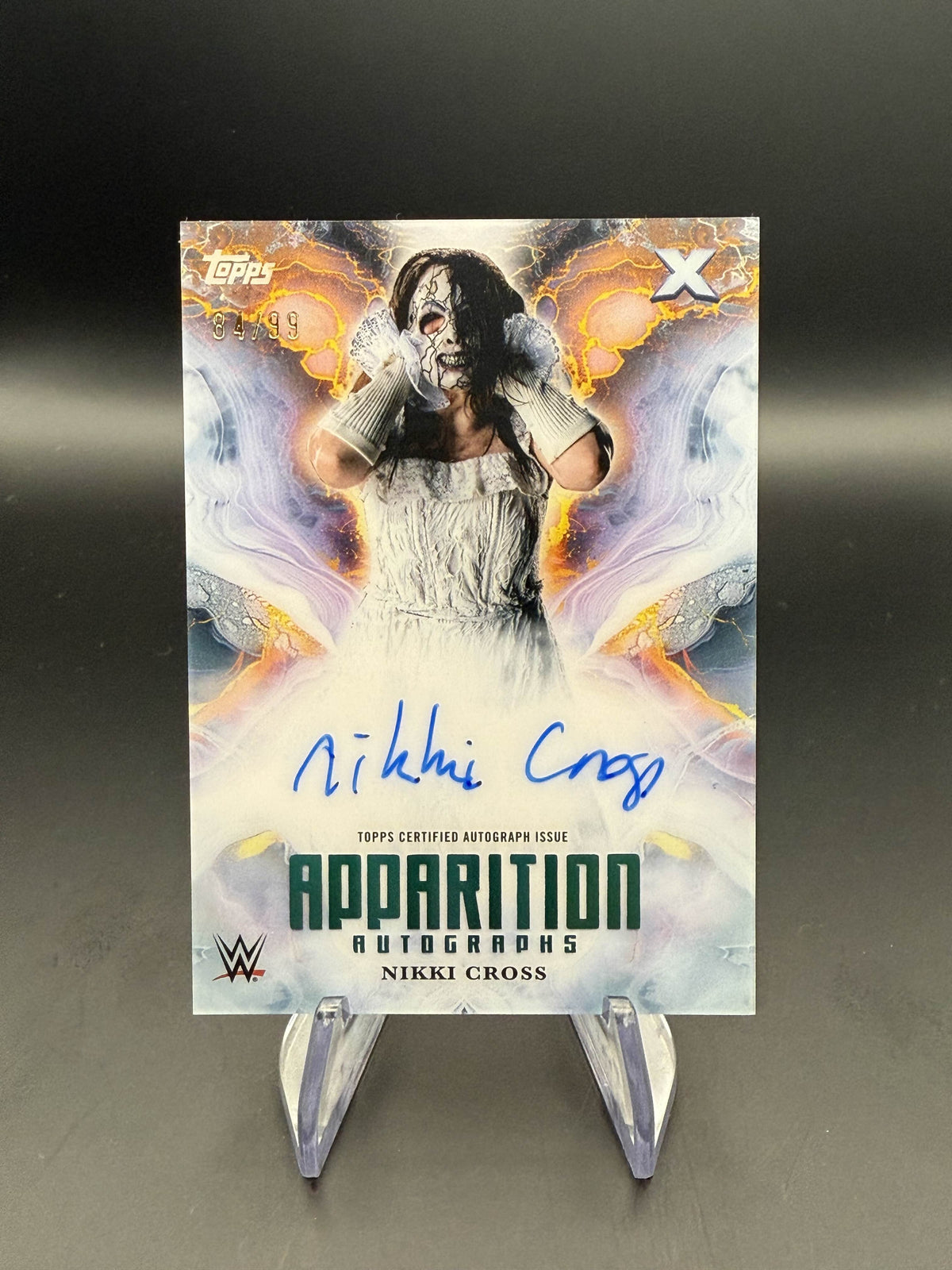 Nikki Cross 2025 WWE Topps Exalted Aqua Apparition Autographs /99