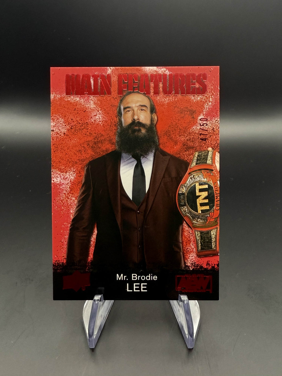 Mr. Brodie Lee "Luke Harper" 2021 AEW Upper Deck First Edition Main Features /50