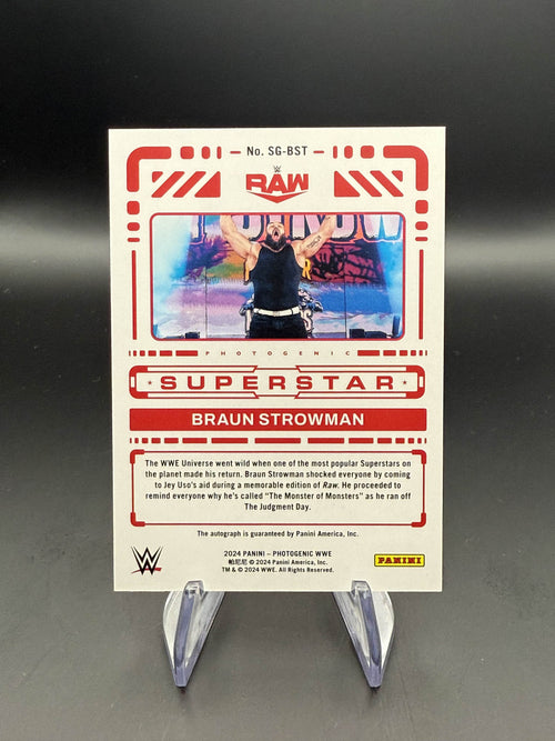 Braun Strowman 2024 WWE Panini PhotoGenic Superstar Signature Maze /25