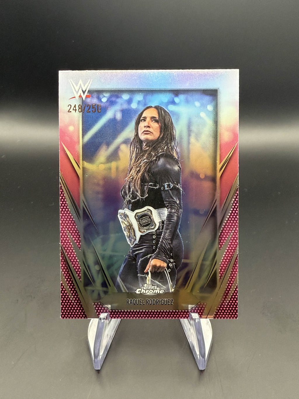 Raquel Rodriguez 2026 WWE Topps Chrome Pink Refractor /250