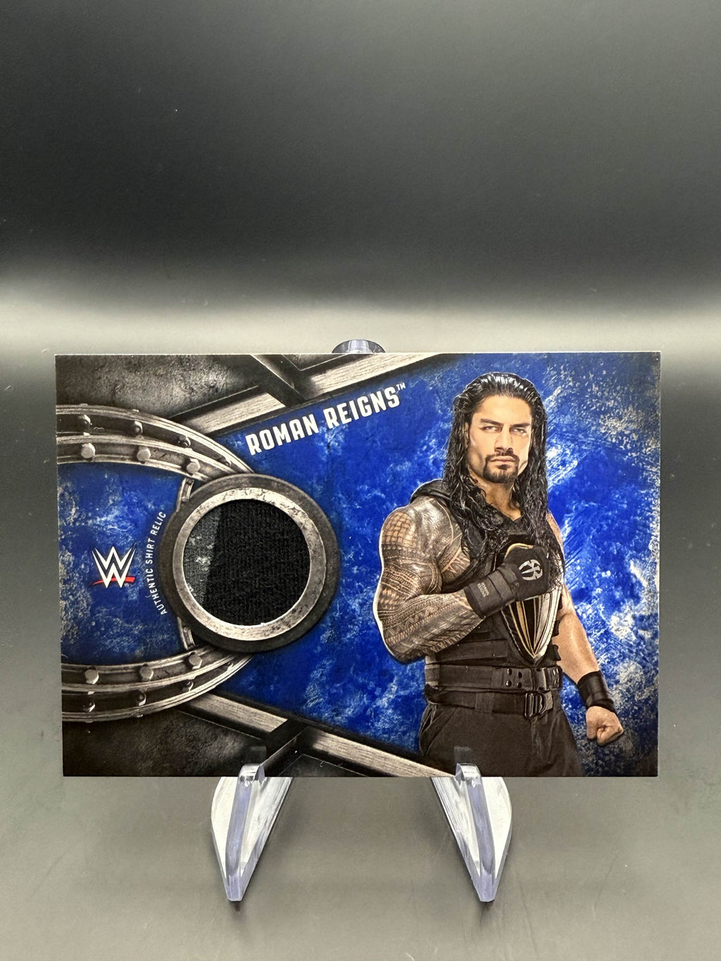 Roman Reigns 2017 WWE Topps Road To WrestleMania Worn Shirt Relic /50