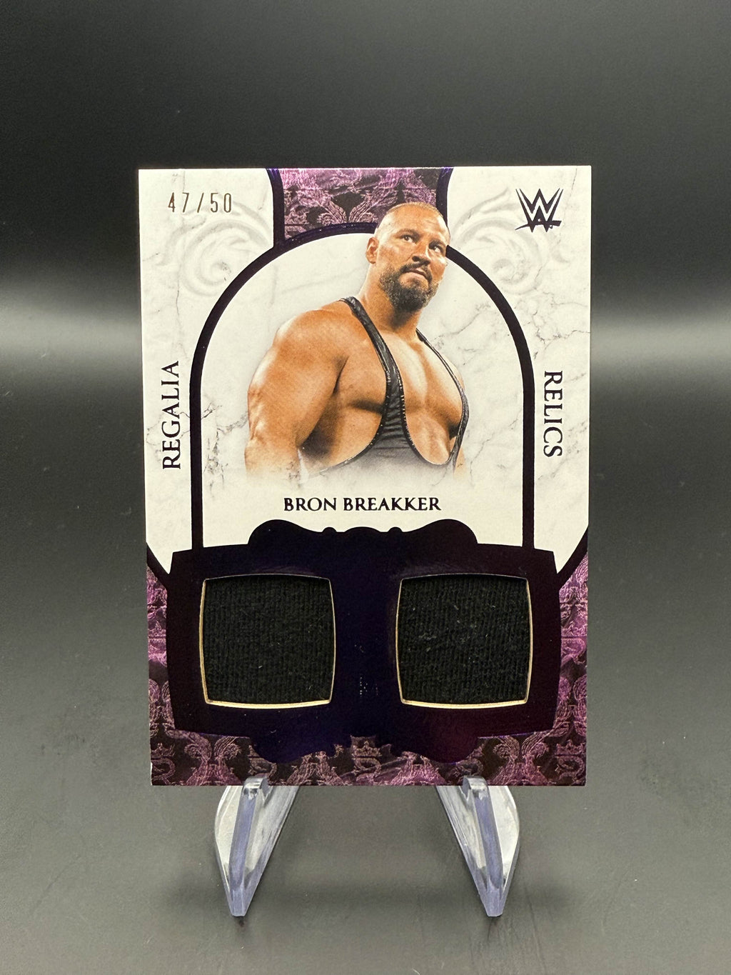Bron Breakker 2025 WWE Topps Royalty Purple Regalia Relic /50 [From 17/2/25 RAW]