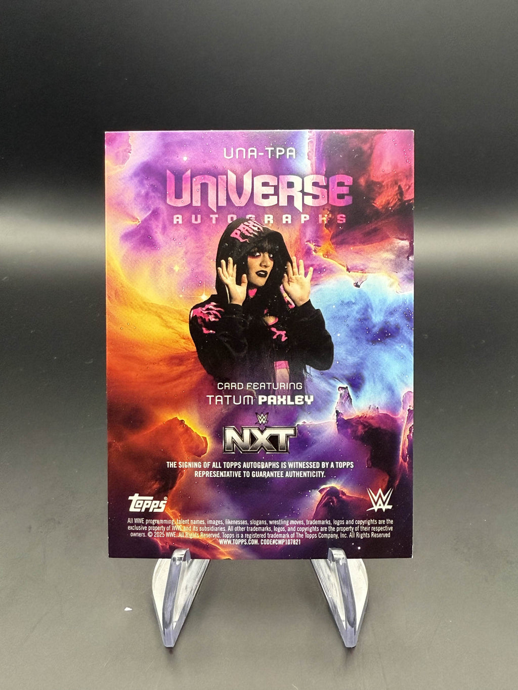 Tatum Paxley 2025 WWE Topps Universe Autograph