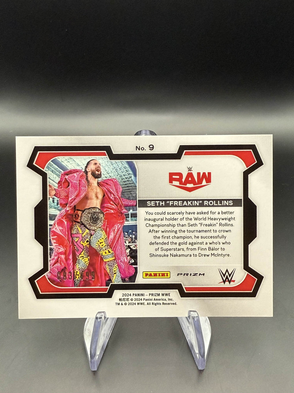 Seth Rollins 2024 WWE Panini Prizm Pulsar Prizm /499