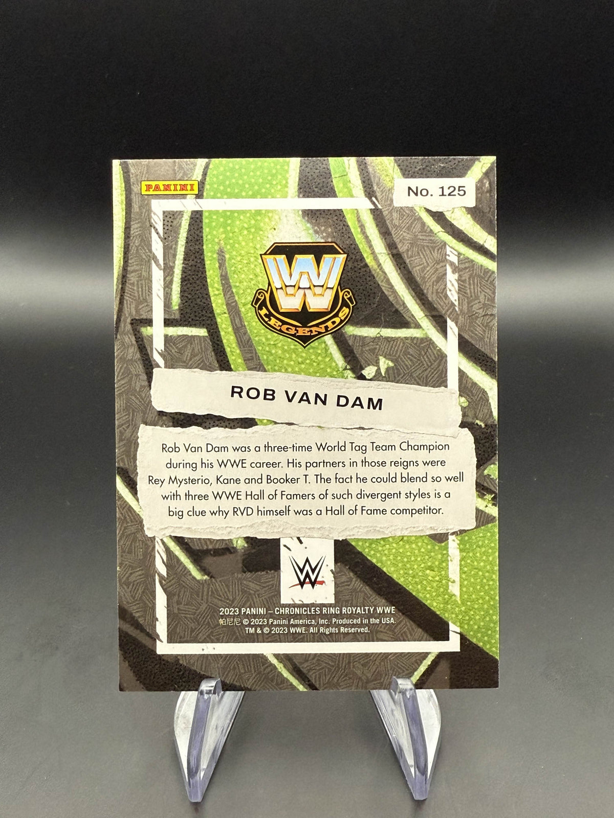 Rob Van Dam 2023 WWE Panini Chronicles Ring Royalty /199