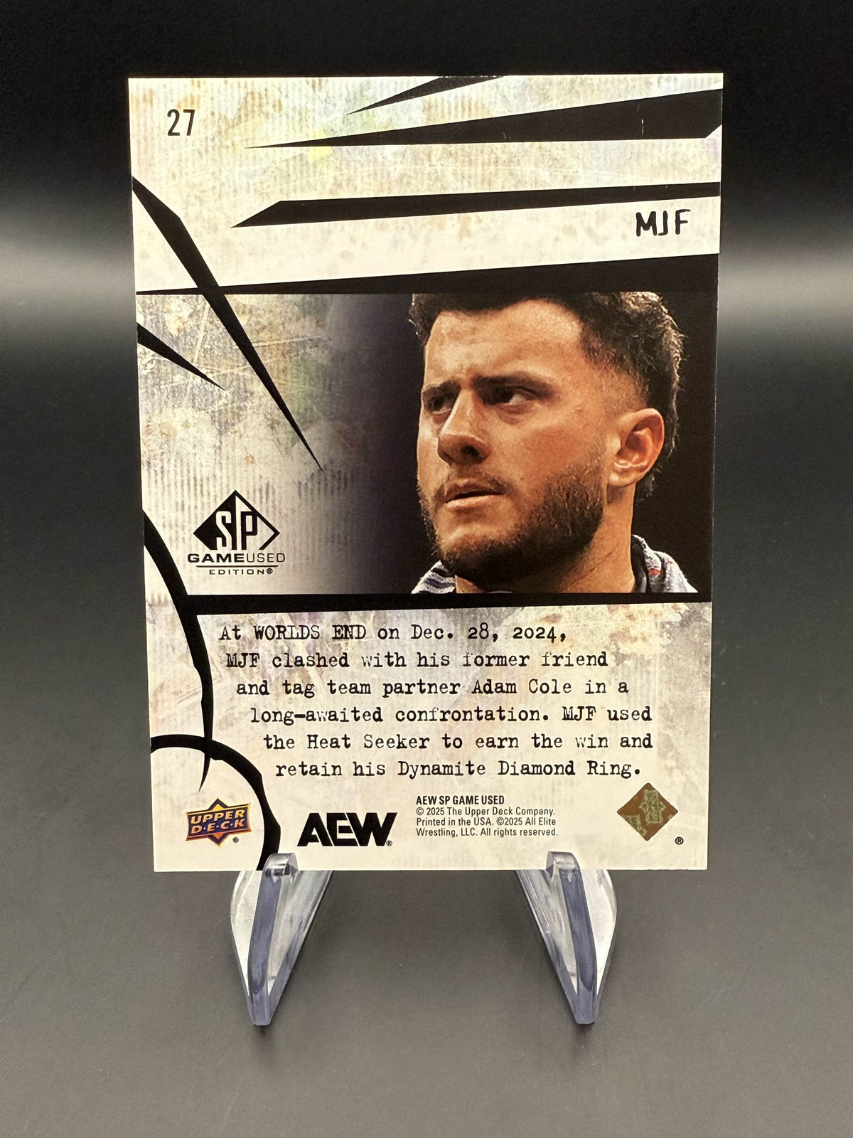 MJF 2025 AEW Upper Deck SP Game Used Base Card